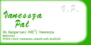 vanessza pal business card